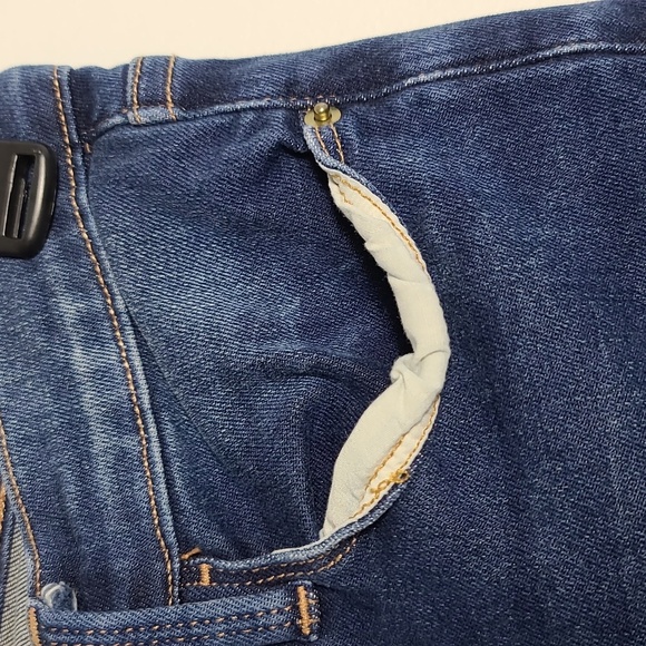 FRAME Le Skinny De Jean Blue Skinny Jeans with Distressed Raw Hem Size 28 - Picture 10 of 16